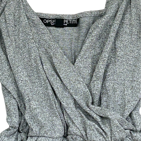 Topshop PETITE Charcoal Sleeveless Romper Sz 6P - Picture 7 of 8